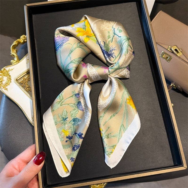Fashion Print Square Scarf