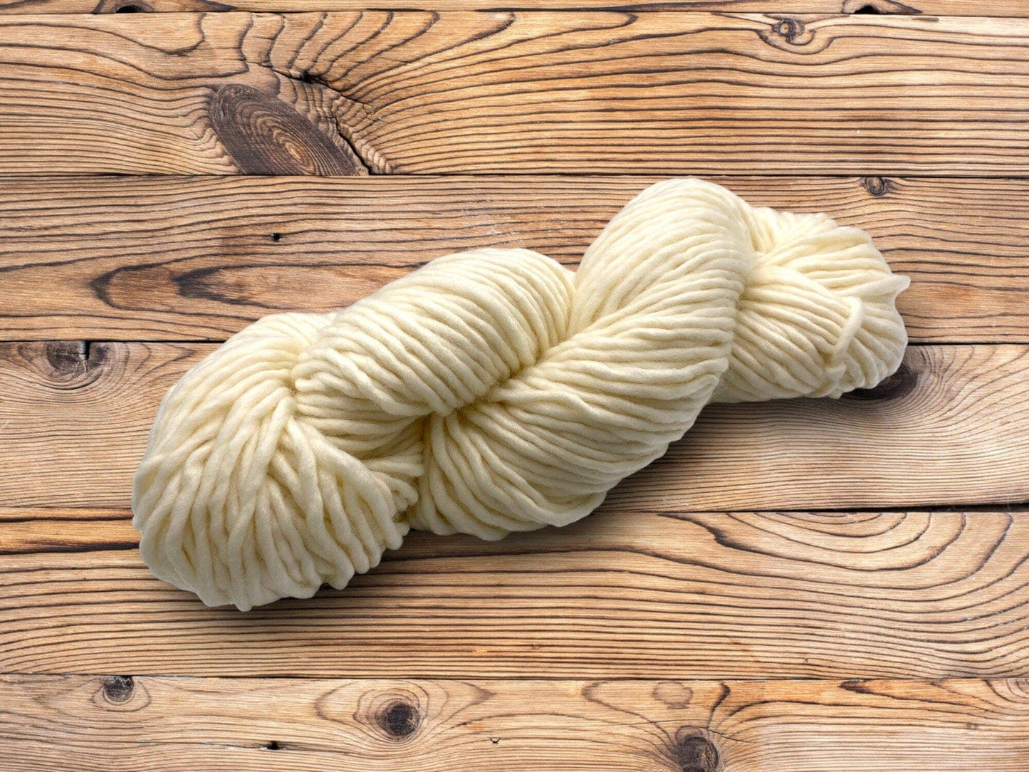 Undyed Yarn: SW Merino Light Bulky Single Knitting Yarn