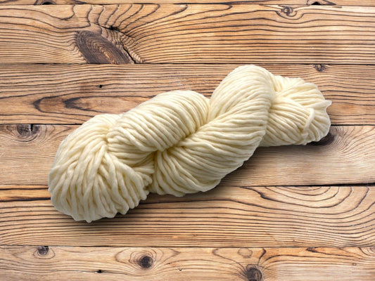 Undyed Yarn: SW Merino Light Bulky Single Knitting Yarn