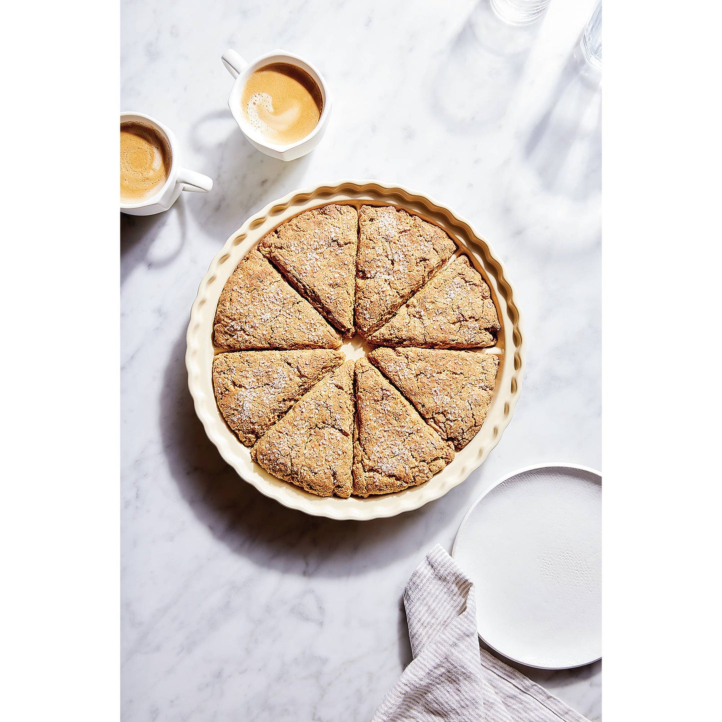 King Arthur Baking Company Ceramic Scone Pan, Makes 8 Scones