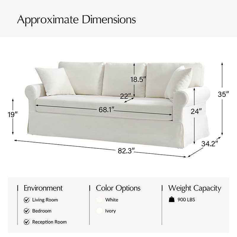 Enrico Slipcovered Sofa