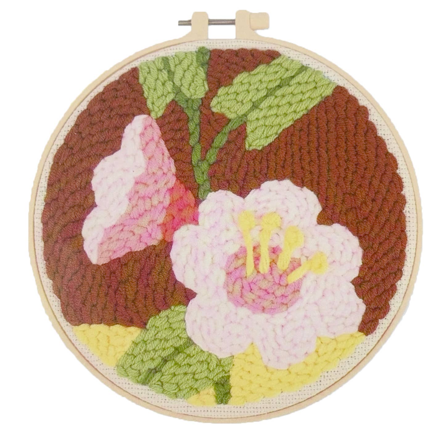DIY 8" Morning Glory Punch Needle Embroidery Craft Kit
