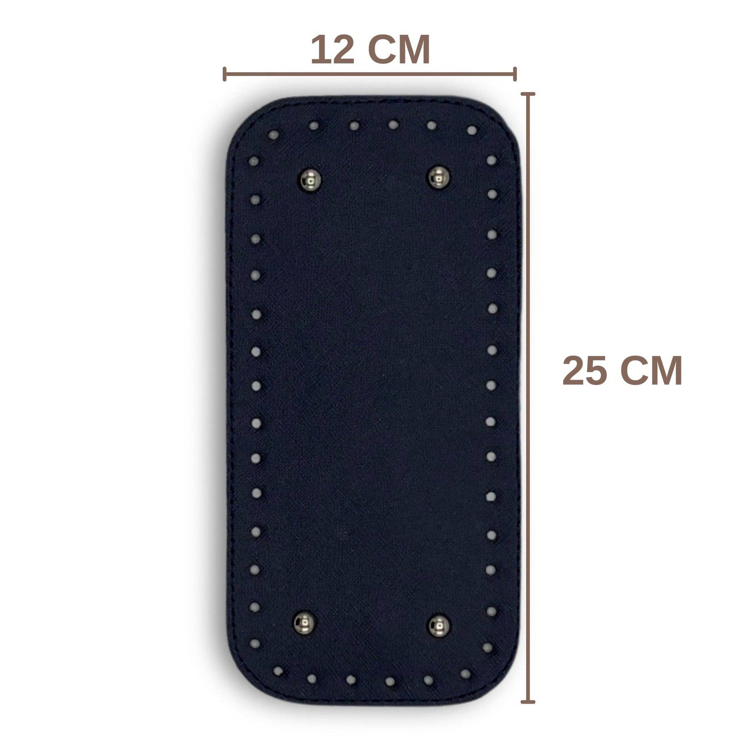 PU Leather Medium Bag Base, Bag Bottom Pad (12 Cm x 25 Cm)