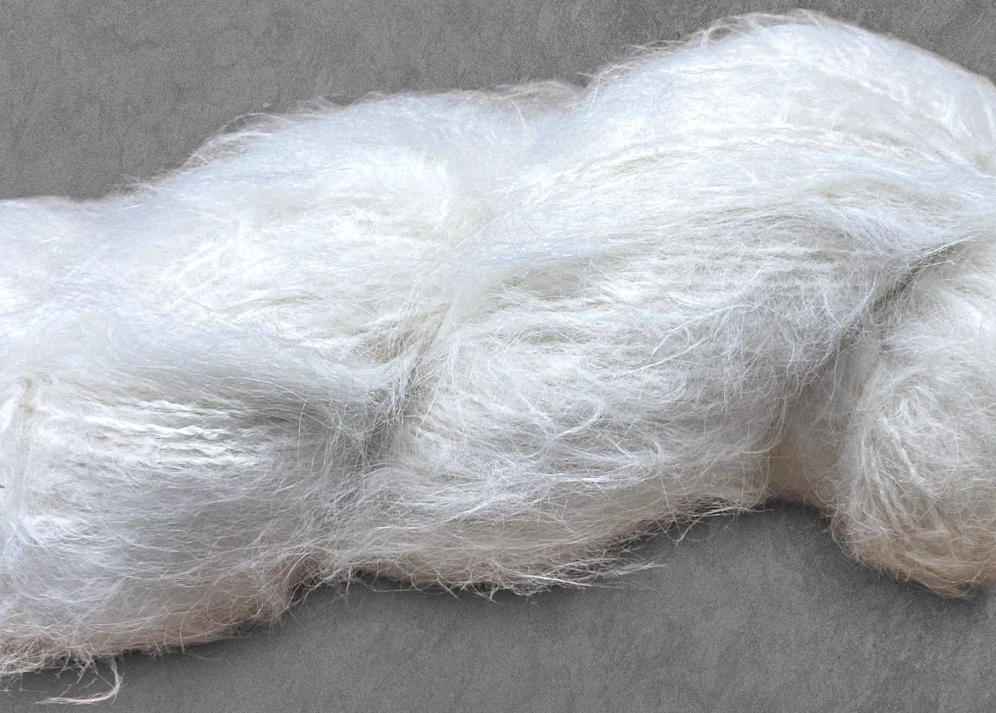 Undyed Yarn: Brushed Suri Knitting Yarn