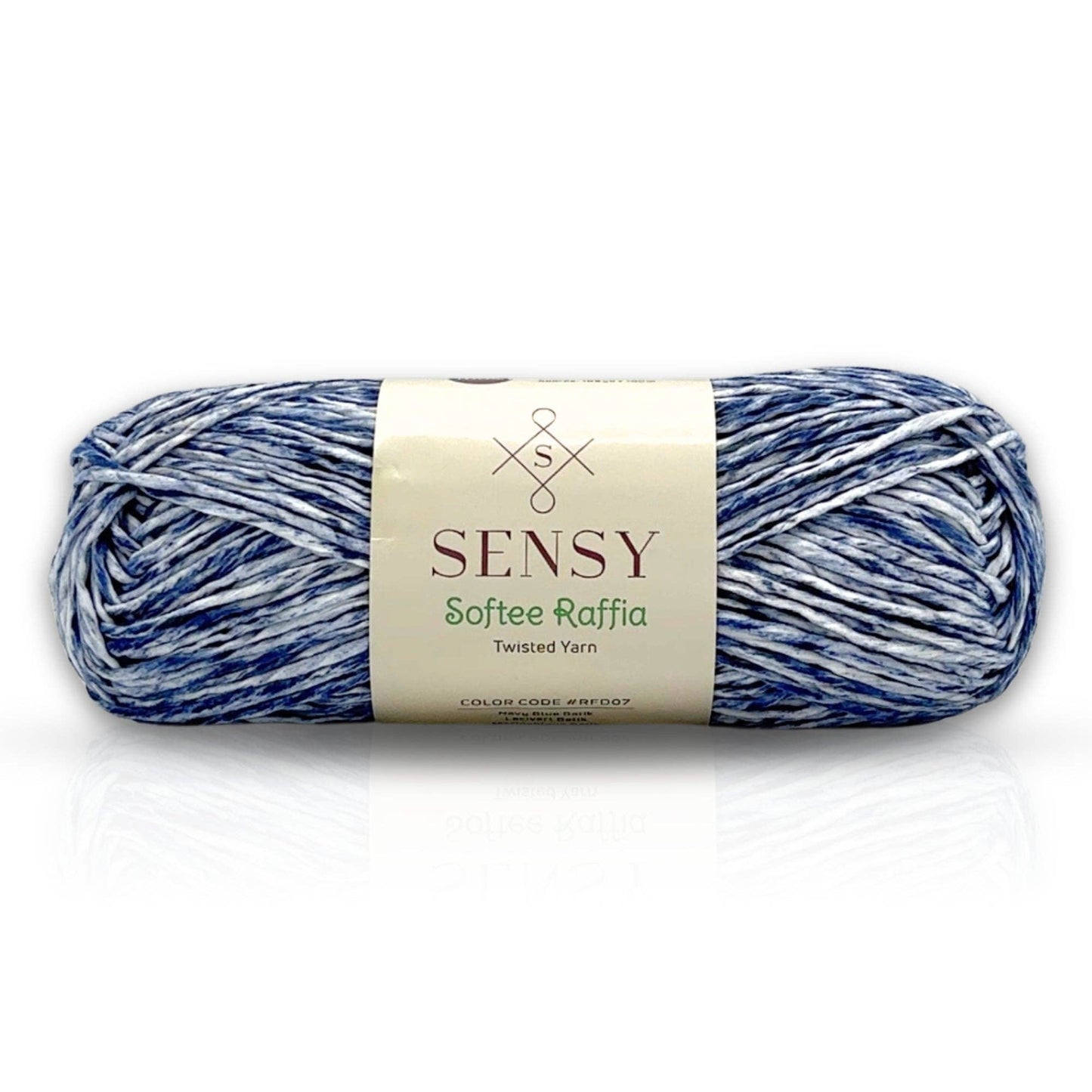 Sensy Softee Raffia Twisted Yarn, 3.5 oz, 109 Yards, 100% Polyester, Gauge 4 Medium