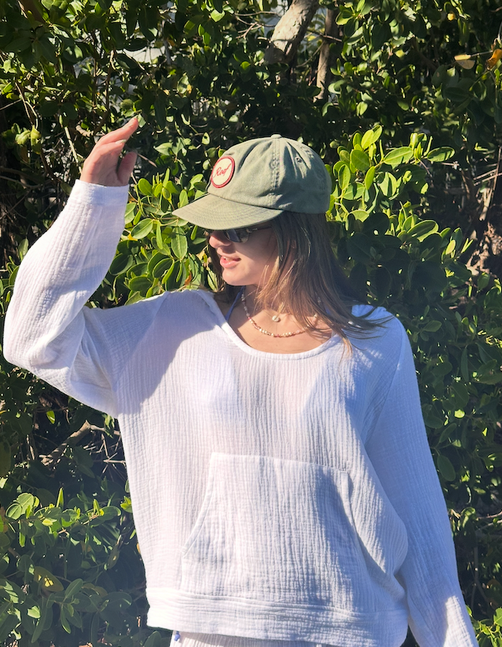 Textured COTTON Pullover Hoodie