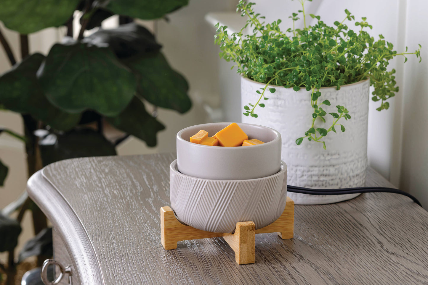 Wooden Pedestal 2-In-1 Classic Warmer