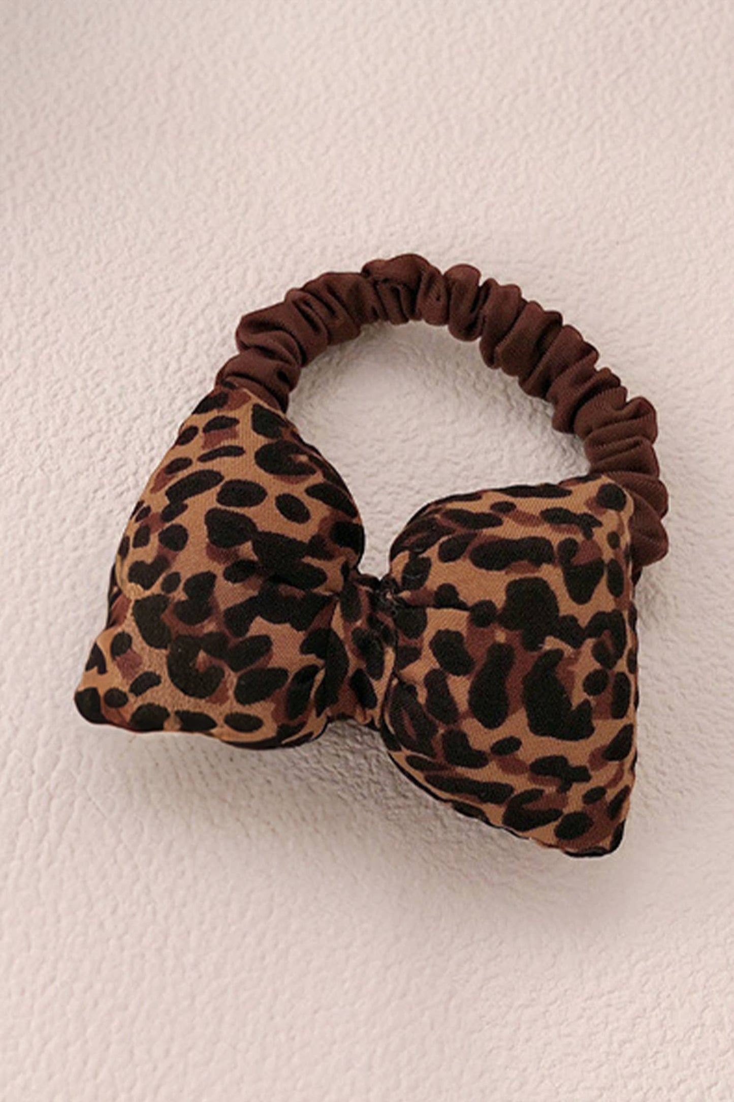 Leopard Print Bow-Shaped Elastic Hair Accessory