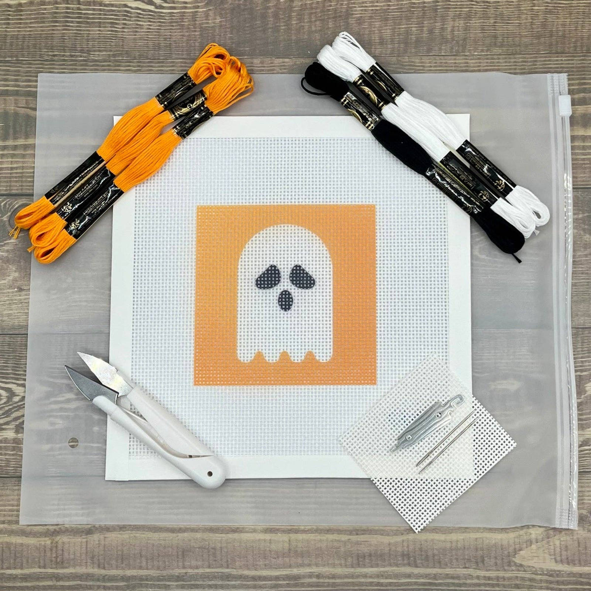 Halloween Ghost Needlepoint Design