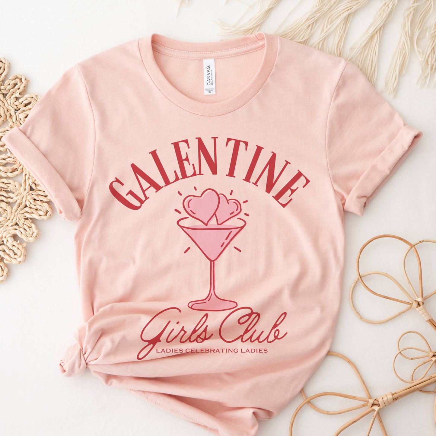 Galentine Girls Club Valentine Valentine Graphic Tee