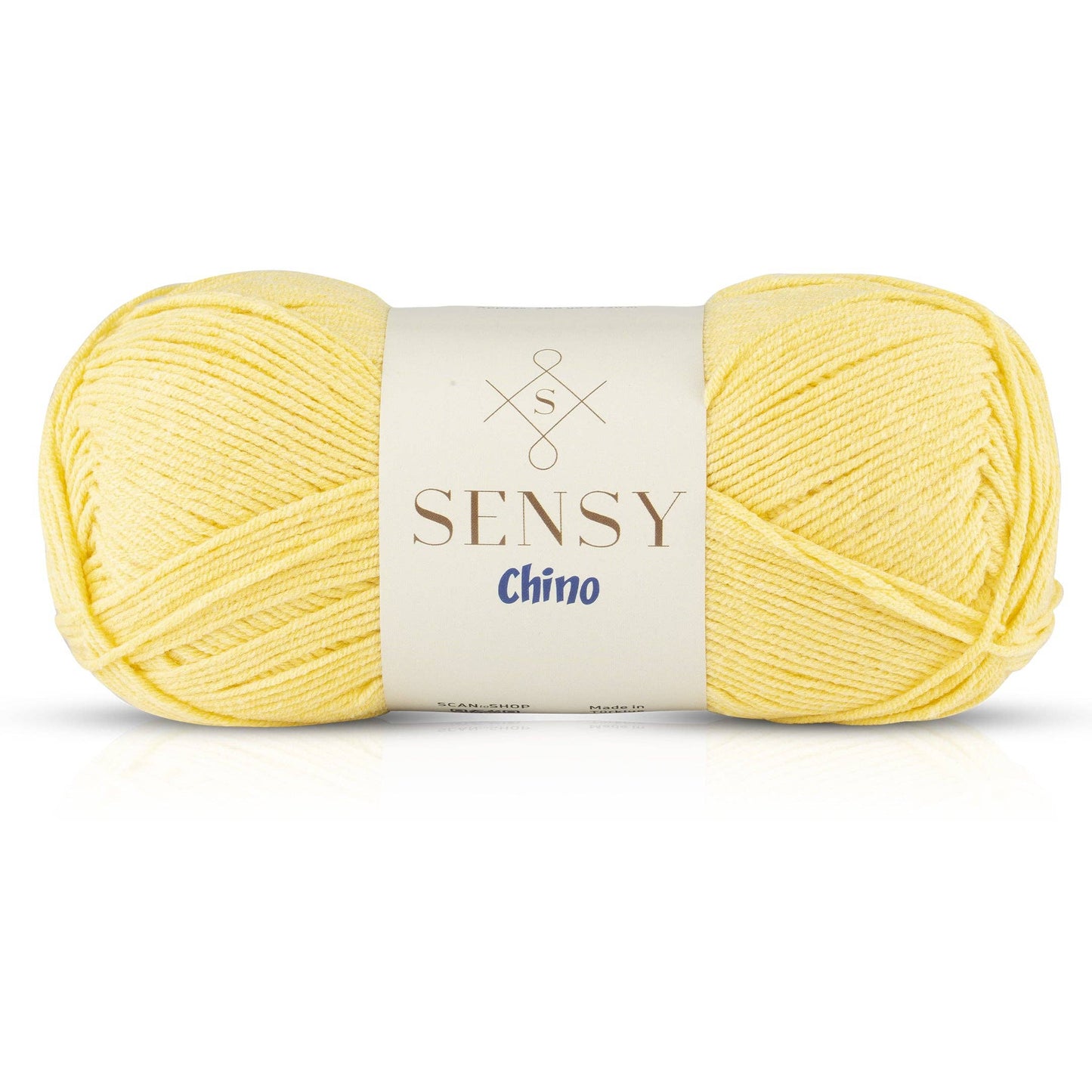 Sensy Chino Soft Cotton Yarn, 3.5 oz, 360 Yards, Gauge 2 Fin