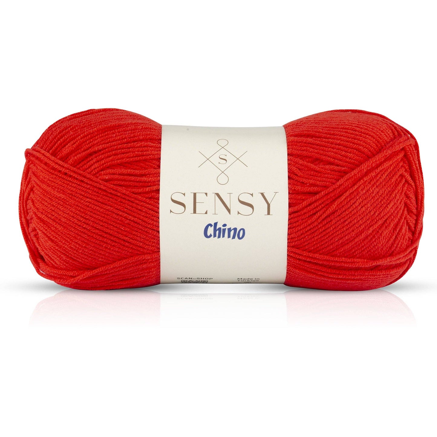 Sensy Chino Soft Cotton Yarn, 3.5 oz, 360 Yards, Gauge 2 Fin