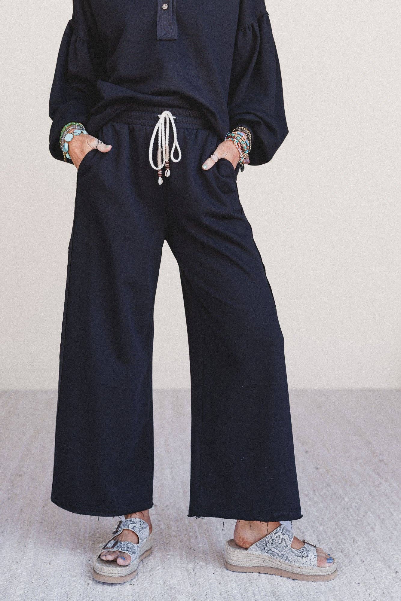 Laid Back Love Pants - Black
