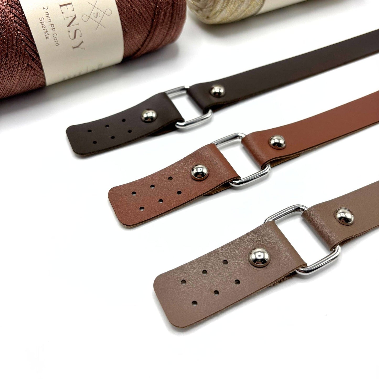 PU Leather Long Bag Strap (80 Cm) (2 Pieces)