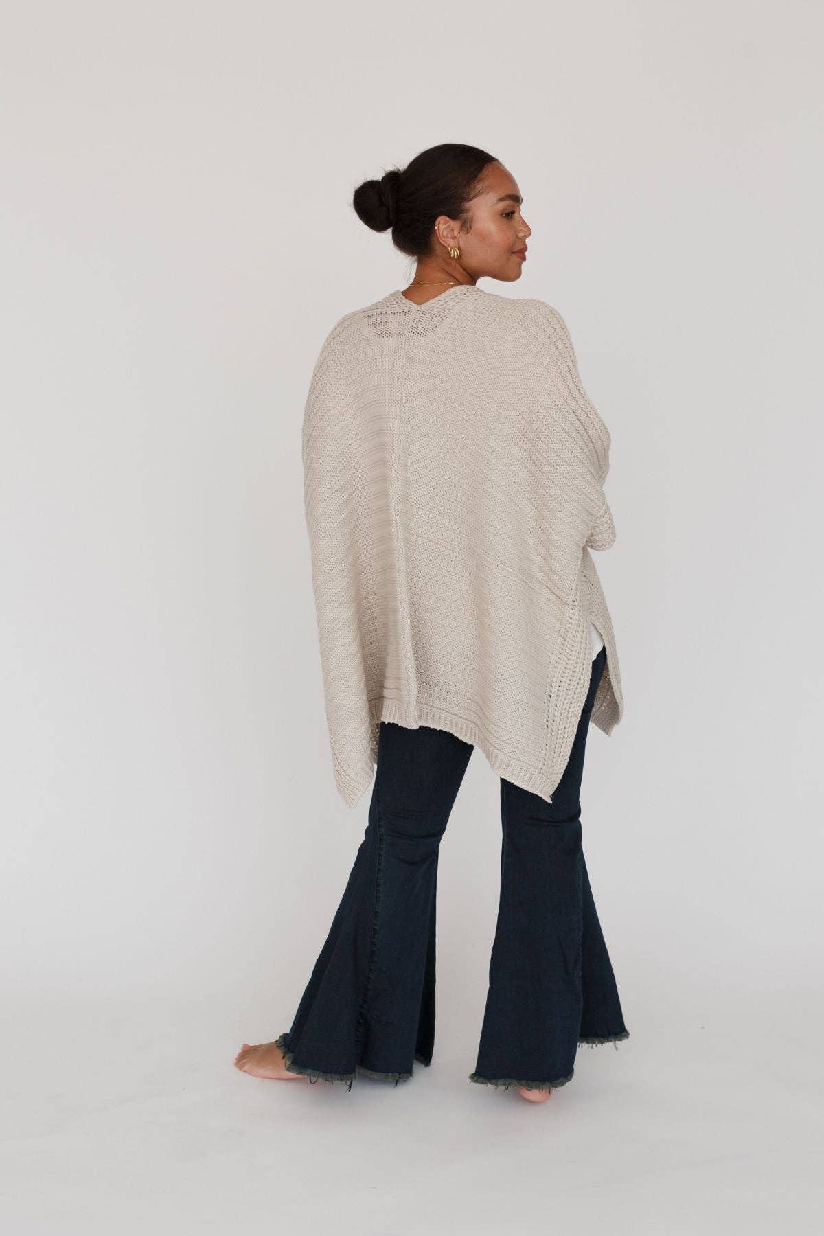 Fall Favorite: So Deserving Knit Ruana - Oatmeal