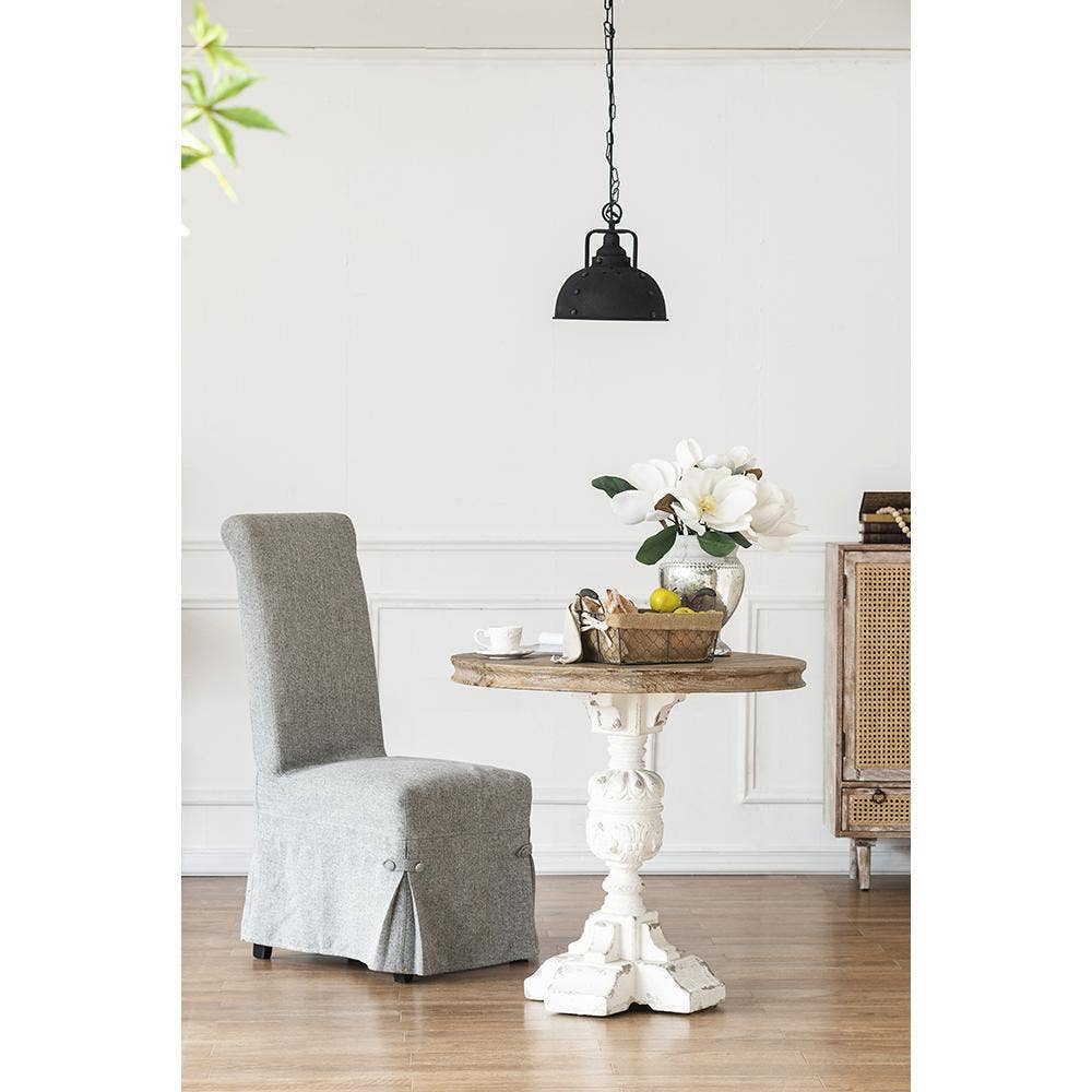 D31.5x30" Southern Living French Country White/Natural Table