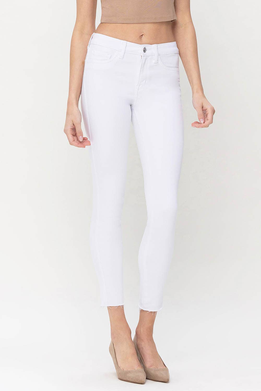 MID RISE SUPER SOFT ANKLE SKINNY JEANS F5141