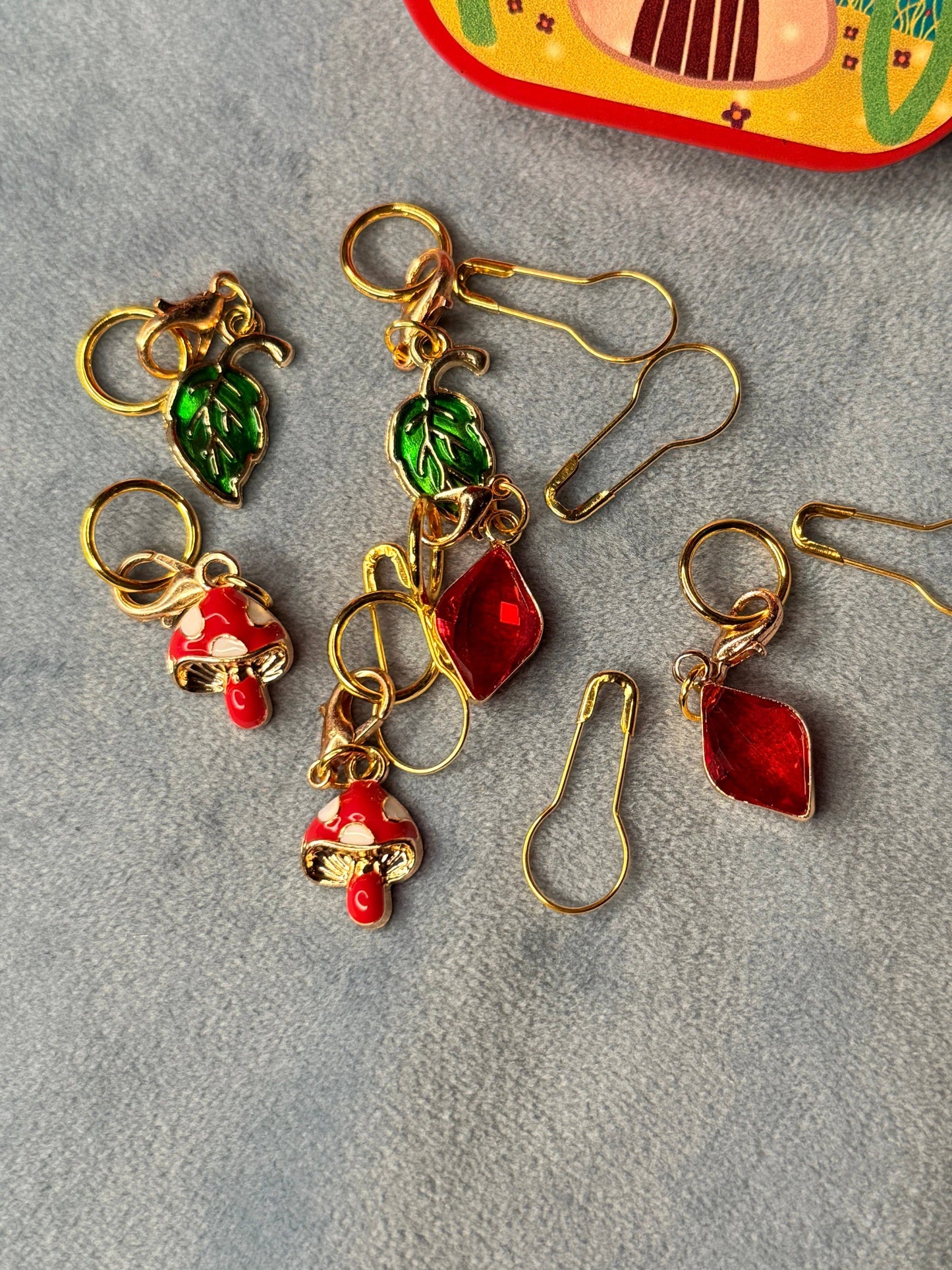 Glowshroom Grotto Stitch Markers