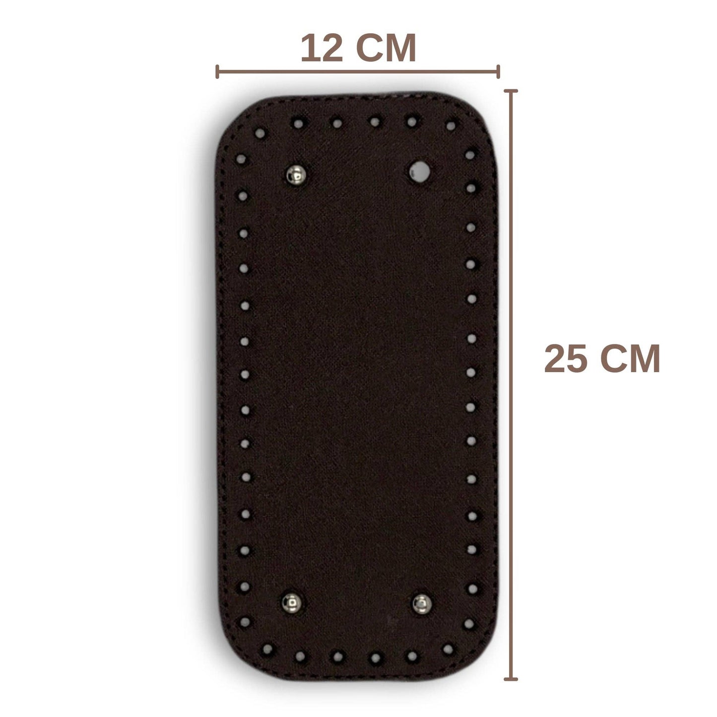 PU Leather Medium Bag Base, Bag Bottom Pad (12 Cm x 25 Cm)