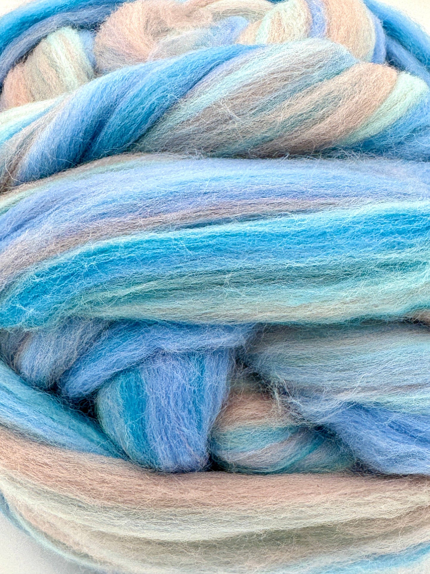 COLOR BLENDS MERINO WOOL ROVING FIBERS A5