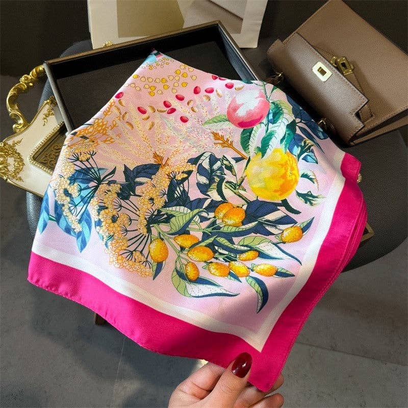 Fashion Print Square Scarf