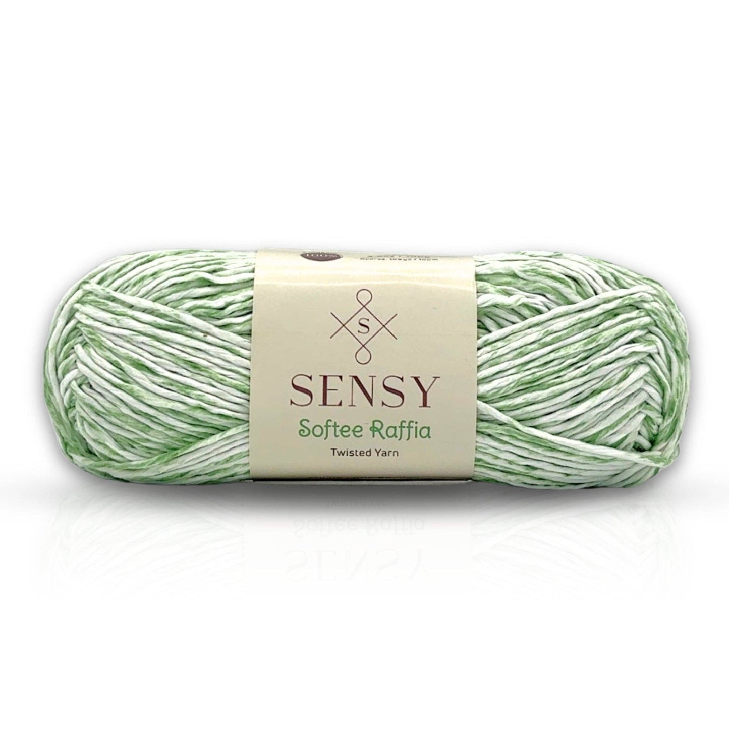 Sensy Softee Raffia Twisted Yarn, 3.5 oz, 109 Yards, 100% Polyester, Gauge 4 Medium