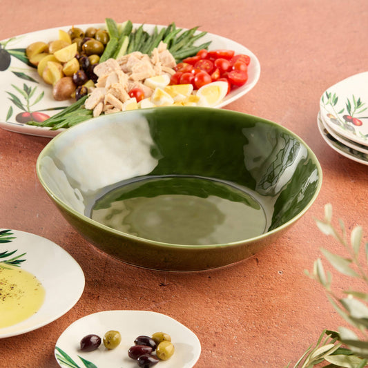 Verde Pasta Bowl 13in x 3in Pairs with Olivia