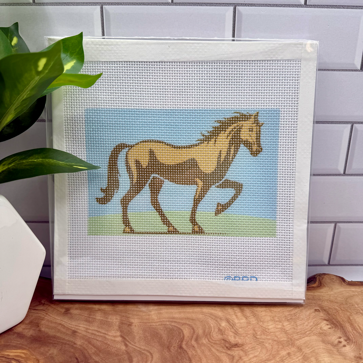 Horse Needlepoint Design 6x4