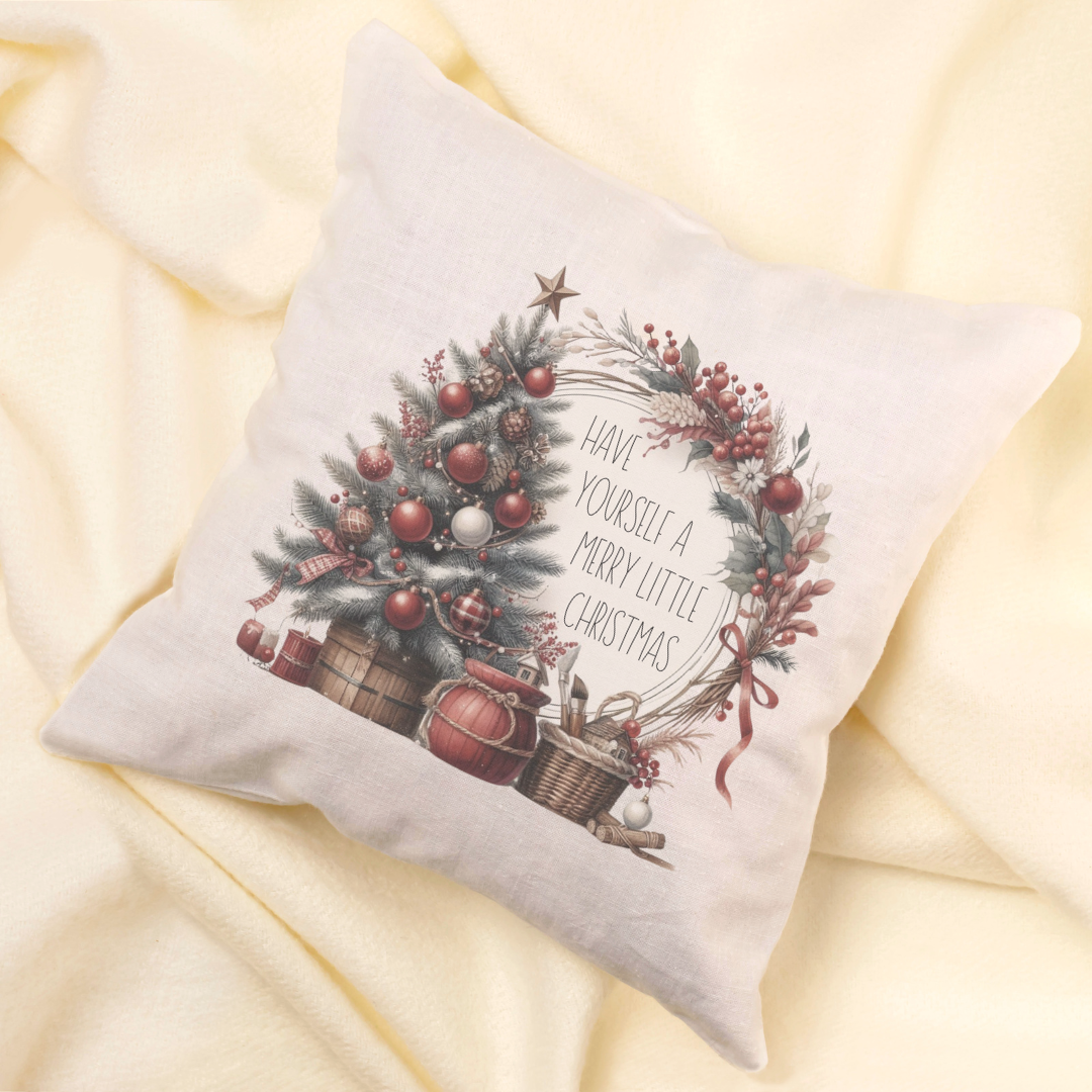 Merry Little Christmas Pillow Cover