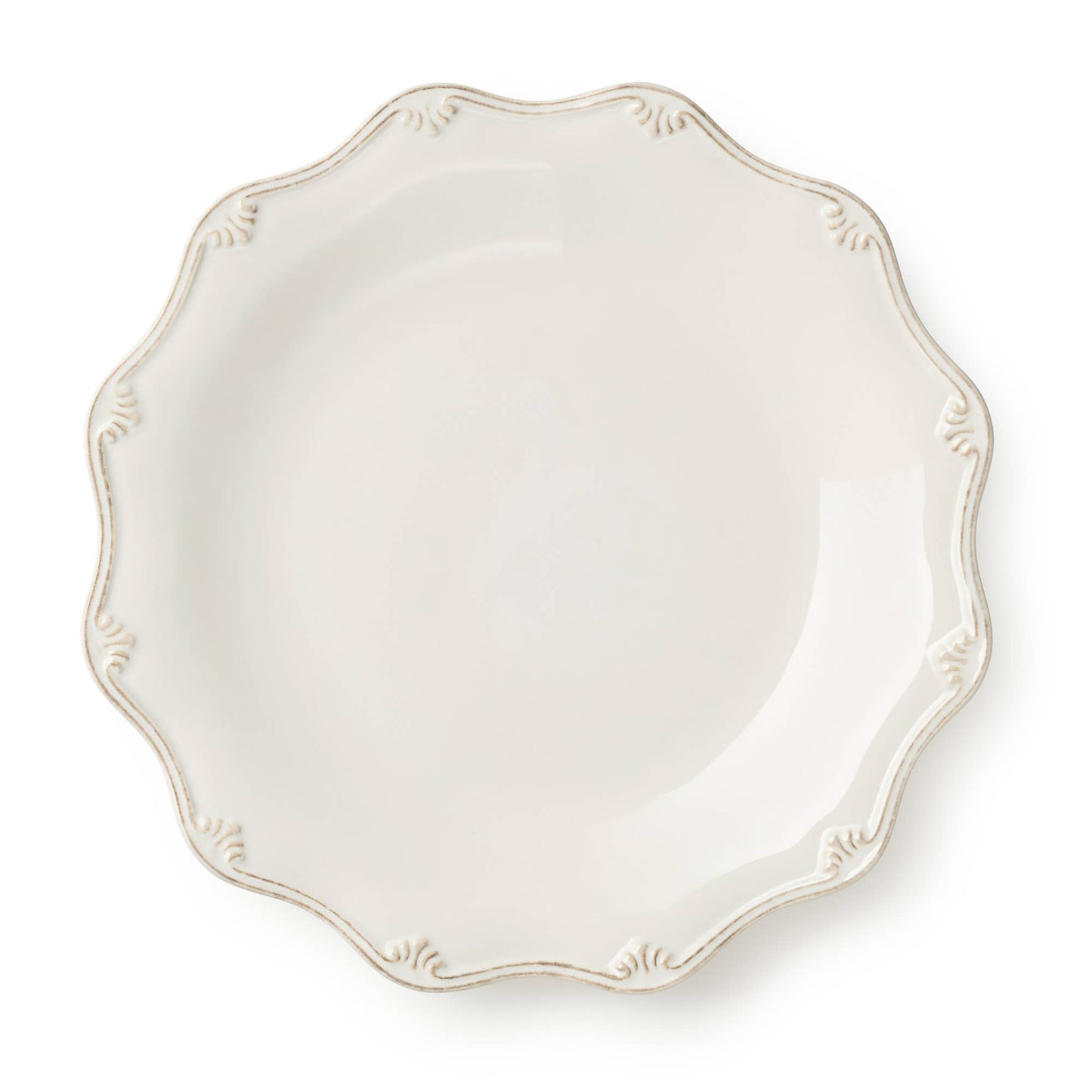 Heritage Scroll Dinner Plate – Classic Curves in Stoneware